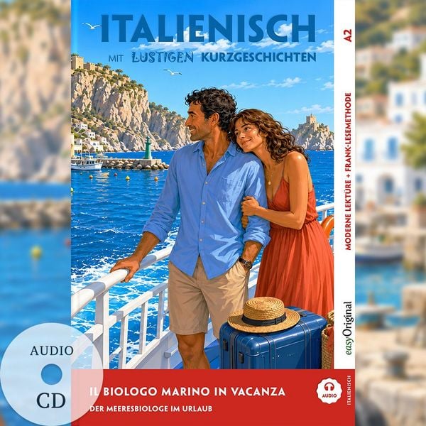 Produktbild: Italienisch lernen mit lustigen Kurzgeschichten (A2) - Il biologo marino in vacanza (+ Audio-CD)