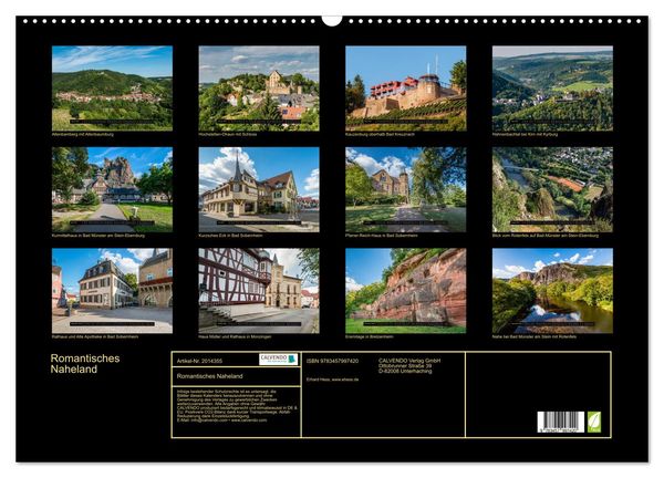 Produktbild: Romantisches Naheland (Wandkalender 2026 DIN A2 quer), CALVENDO Monatskalender