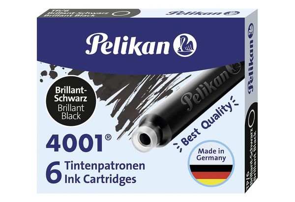 Produktbild: Pelikan Tintenpatrone 4001 TP/6 brillant-schwarz