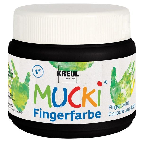 KREUL Fingerfarben MUCKi schwarz 150ml Dose