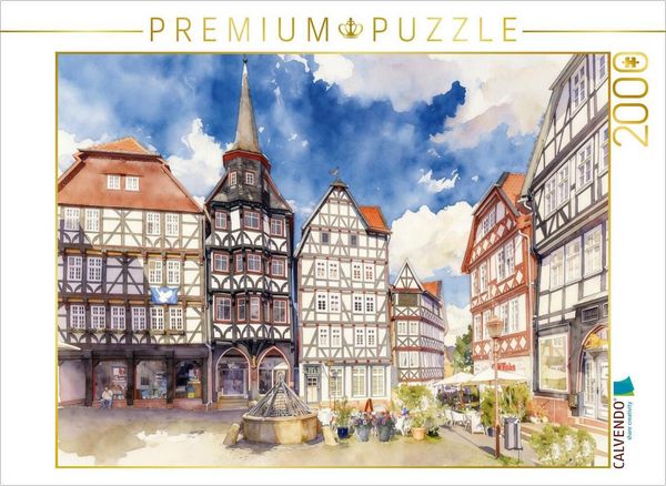 CALVENDO Puzzle Fritzlar | 2000 Teile Lege-Größe 90x67cm Foto-Puzzle für glückliche Stunden