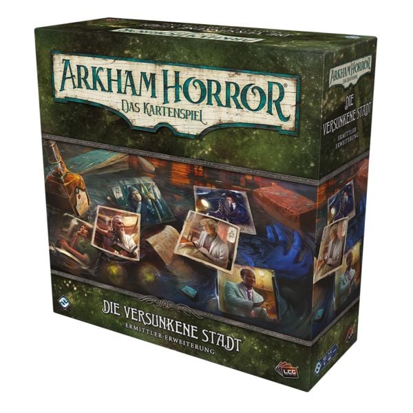 Produktbild: Arkham Horror Das Kartenspiel - Die versunkene Erweiterung