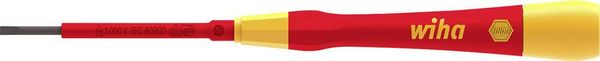 Produktbild: Wiha Elektriker, VDE, Elektrotechnik und Feinwerktechnik Schlitz-Schraubendreher Klingenbreite: 3.5 mm Klingenl&auml;nge: 65 mm