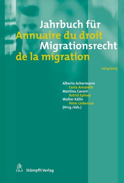 Produktbild: Jahrbuch f&uuml;r Migrationsrecht 2014/2015