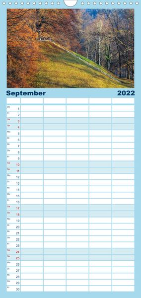 Produktbild: Familienplaner Boarisch g'schaut - Vom Haarsee bis zum Isarwinkel (Wandkalender 2022 , 21 cm x 45 cm, hoch)