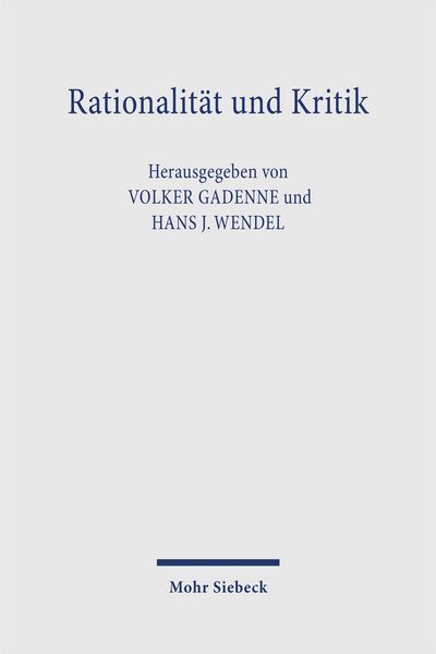 Produktbild: Rationalit&auml;t und Kritik