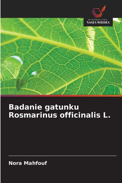 Produktbild: Badanie gatunku Rosmarinus officinalis L.