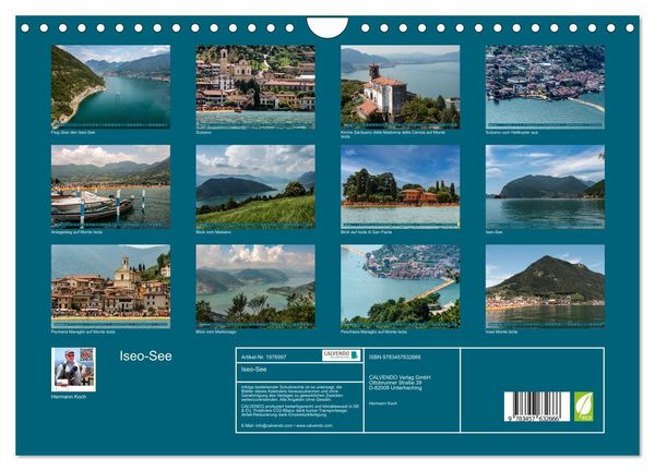Produktbild: Iseo-See (Wandkalender 2026 DIN A4 quer), CALVENDO Monatskalender