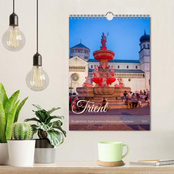 Produktbild: Trient - Die gl&uuml;ckliche Stadt zwischen Dolomiten und Gardasee (Wandkalender 2026 DIN A4 hoch), CALVENDO Monatskalender