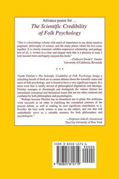 Produktbild: The Scientific Credibility of Folk Psychology