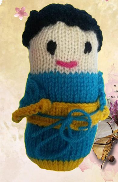 Produktbild: Strickanleitung Geisha 17 cm gro&szlig;