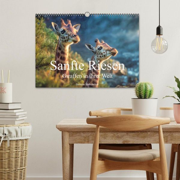 Produktbild: Sanfte Riesen - Giraffen in ihrer Welt (Wandkalender 2027 DIN A3 quer), CALVENDO Monatskalender