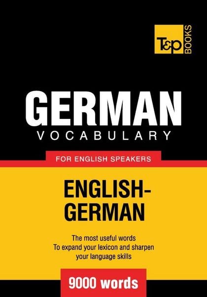 Produktbild: German vocabulary for English speakers - 9000 words