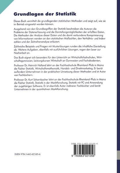 Produktbild: Grundlagen der Statistik