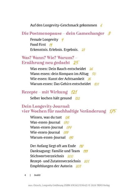 Produktbild: Longevity-Ern&auml;hrung