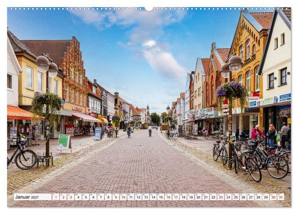 Produktbild: Ein Blick auf Nienburg an der Weser in Farbe (Wandkalender 2027 DIN A2 quer), CALVENDO Monatskalender