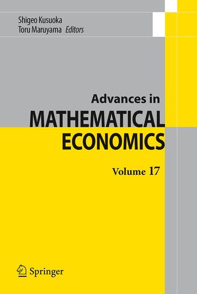 Produktbild: Advances in Mathematical Economics Volume 17