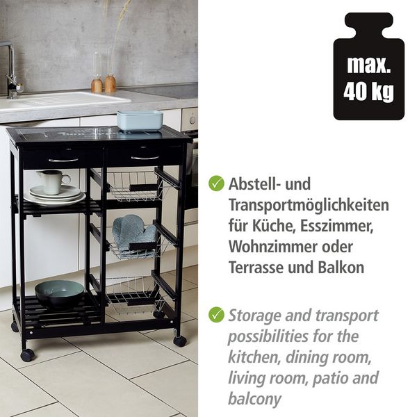 Produktbild: K&uuml;chenwagen Mod. Bon Appetit, K&uuml;chenregal, aus MDF
