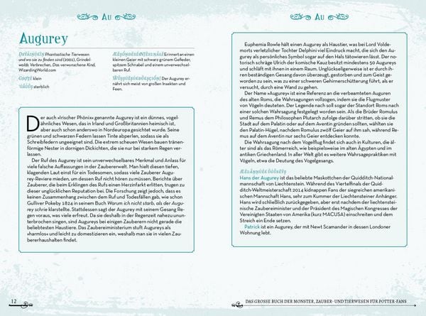 Produktbild: Das gro&szlig;e Buch der Monster, Zauber- und Tierwesen f&uuml;r Potter-Fans