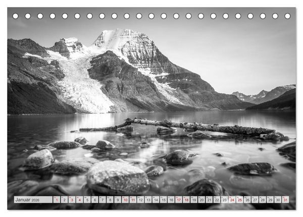 Produktbild: Monochrome Wonders (Tischkalender 2026 DIN A5 quer), CALVENDO Monatskalender