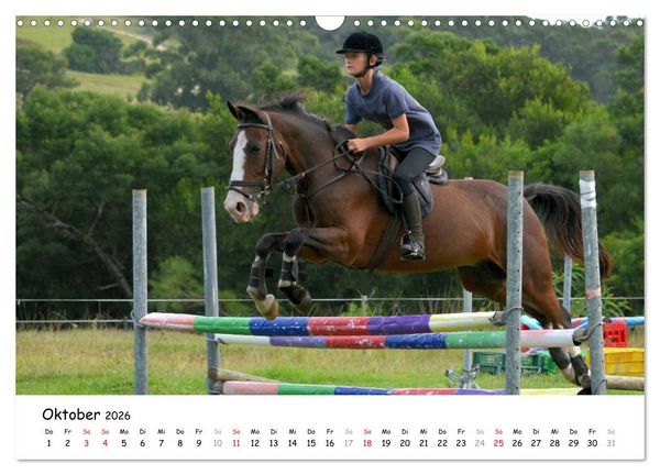 Produktbild: Pony Springreiten (Wandkalender 2026 DIN A3 quer), CALVENDO Monatskalender
