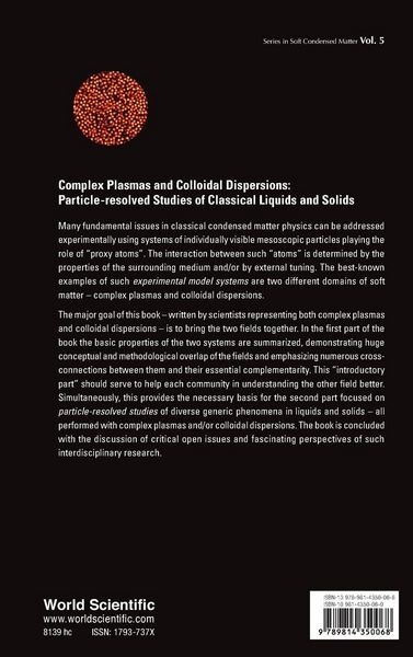 Produktbild: Complex Plasmas & Colloidal Dispersions