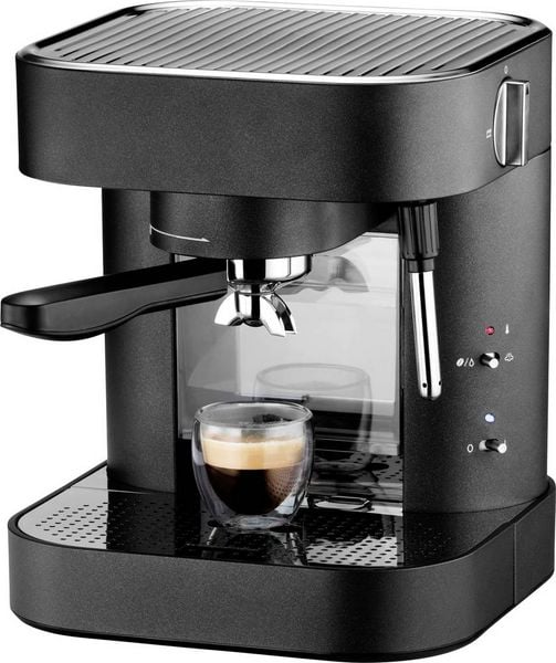 Produktbild: Trisa Espresso Perfetto Espressomaschine Schwarz, Edelstahl 1275W
