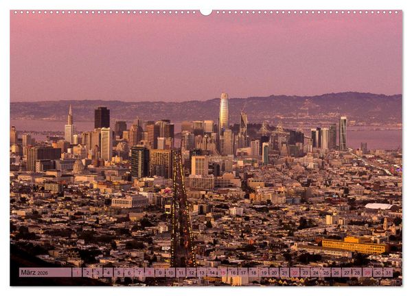 Produktbild: If I'm going to San Francisco (Wandkalender 2026 DIN A2 quer), CALVENDO Monatskalender