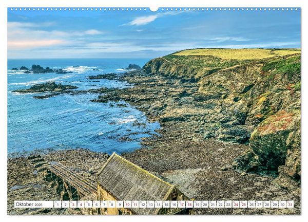Produktbild: Cornwall - Malerische Landschaften mit grandiosen K&uuml;sten (Wandkalender 2026 DIN A2 quer), CALVENDO Monatskalender