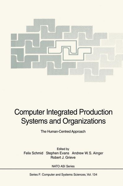 Produktbild: Computer Integrated Production Systems and Organizations