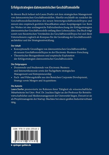 Produktbild: Erfolgsstrategien datenzentrischer Gesch&auml;ftsmodelle