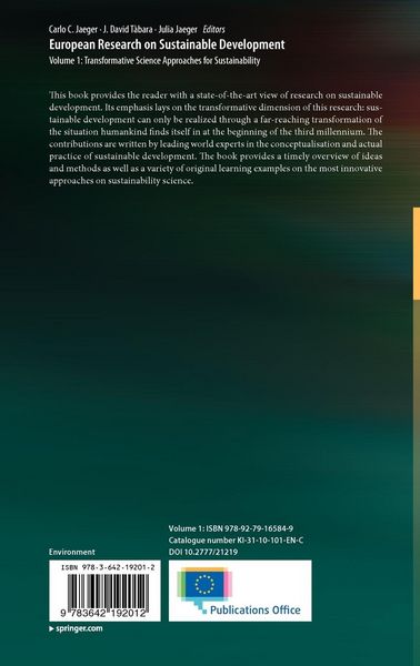 Produktbild: European Research on Sustainable Development