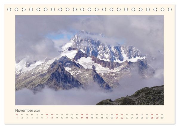 Produktbild: Alpen Blick (Tischkalender 2026 DIN A5 quer), CALVENDO Monatskalender
