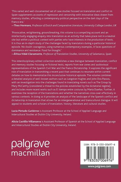 Produktbild: New Approaches to Translation, Conflict and Memory
