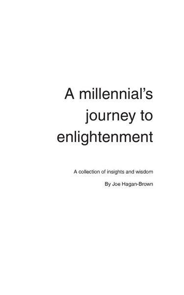 Produktbild: A Millennial's Journey to Enlightenment