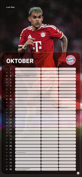 Produktbild: FC Bayern M&uuml;nchen Fanplaner 2027