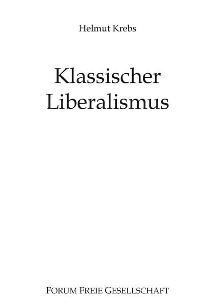 Produktbild: Klassischer Liberalismus