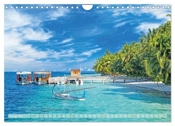 Produktbild: Reif f&uuml;r die Insel: Fernweh & Traumziele (Wandkalender 2027 DIN A4 quer), CALVENDO Monatskalender