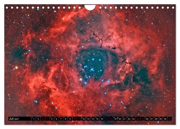 Produktbild: Farbiges Weltall (Wandkalender 2027 DIN A4 quer), CALVENDO Monatskalender