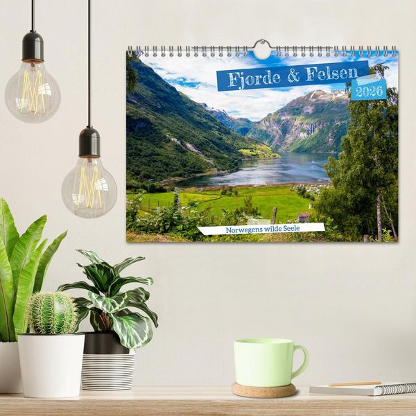 Produktbild: Fjorde & Felsen &ndash; Norwegens wilde Seele (Wandkalender 2026 DIN A4 quer), CALVENDO Monatskalender