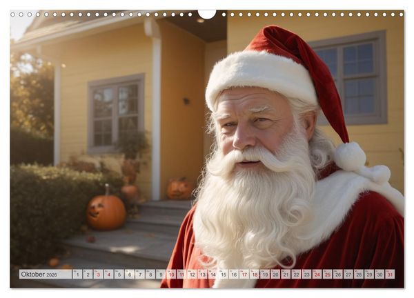 Produktbild: Durch das Jahr mit dem Weihnachtsmann (Wandkalender 2026 DIN A3 quer), CALVENDO Monatskalender