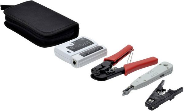 Produktbild: Digitus DN-94022 Netzwerk Werkzeug-Set Passend f&uuml;r (Netzwerk-Spezifikationen (CAT)): CAT 5e, CAT 6, CAT 7