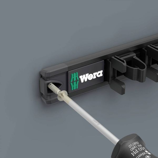 Produktbild: Wera 05136414001 9611 Magnetleiste f&uuml;r bis zu 9 Kraftform Schraubendreher, unbest&uuml;ckt (L x B) 400 mm x 30 mm 1 St.