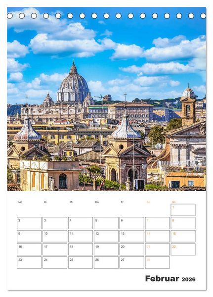 Produktbild: Rom - Kunst, Kultur und Geschichte (Tischkalender 2026 DIN A5 hoch), CALVENDO Monatskalender
