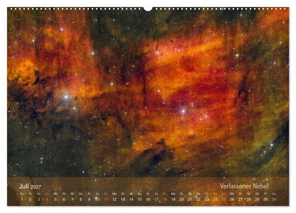 Produktbild: Deep Sky Kalender (Wandkalender 2027 DIN A2 quer), CALVENDO Monatskalender