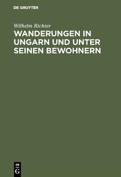 Produktbild: Wanderungen in Ungarn und unter seinen Bewohnern