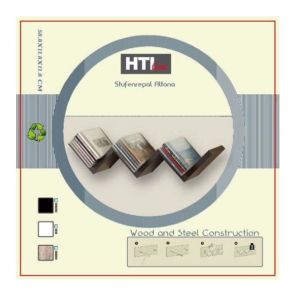 Produktbild: HTI-Living Stufenregal Altona Stufenregal Altona