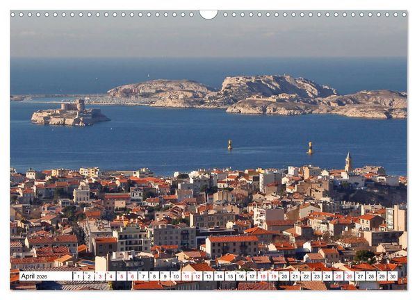 Produktbild: Marseille vom Frankfurter Taxifahrer Petrus Bodenstaff (Wandkalender 2026 DIN A3 quer), CALVENDO Monatskalender