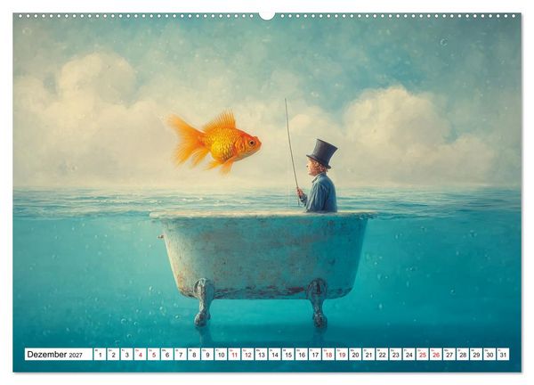 Produktbild: Fantastische F&auml;nge Die Kunst, das Unm&ouml;gliche zu angeln (Wandkalender 2027 DIN A2 quer), CALVENDO Monatskalender