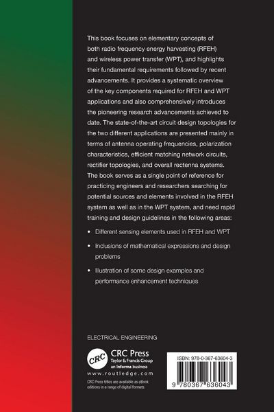 Produktbild: Elements of Radio Frequency Energy Harvesting and Wireless Power Transfer Systems